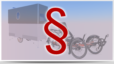 Fahrradwohnwagen und StVZO