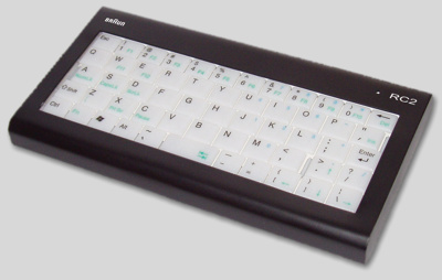 Braun Atelier RC2 mit eingesetzter Tastatur